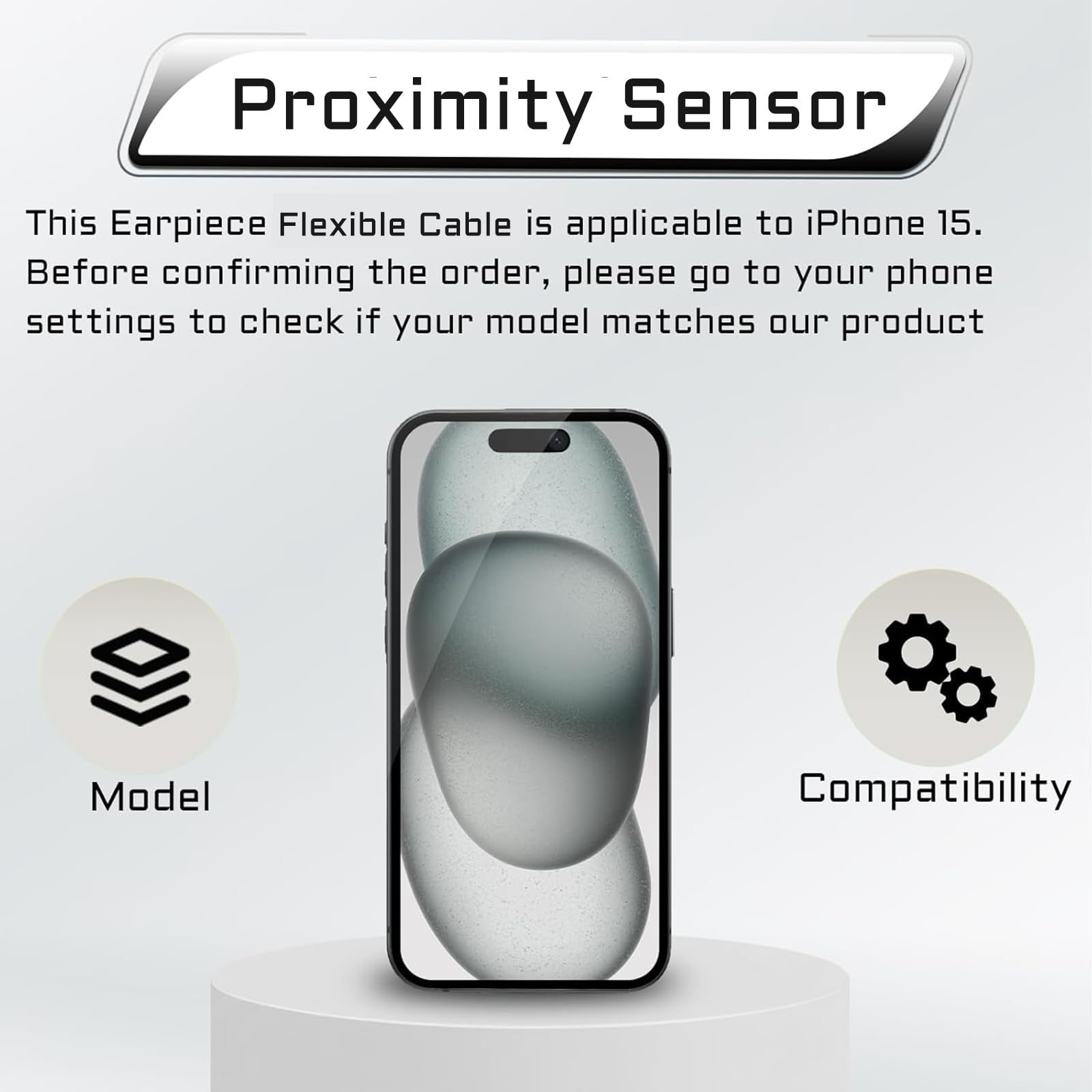 iPhoneアクセサリー urbansophistication15ProMAXiPhone Amazon.com: CYKJGS for iPhone 15 OEM Earpiece Flex Cable